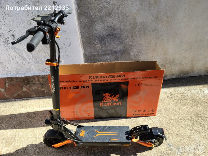 Продавам Тротинетка KUKIRIN G2 PRO като нова 800л., снимка 1