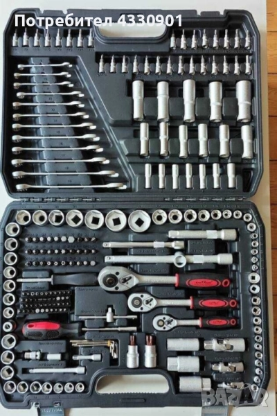 Професионален комплект гедоре KrafTRoyal 216 части гидория, снимка 1