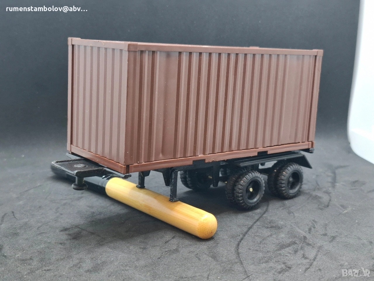 Ремарке с контейнер за КамАЗ 5410, 1:43 Арек, Елекон, снимка 1