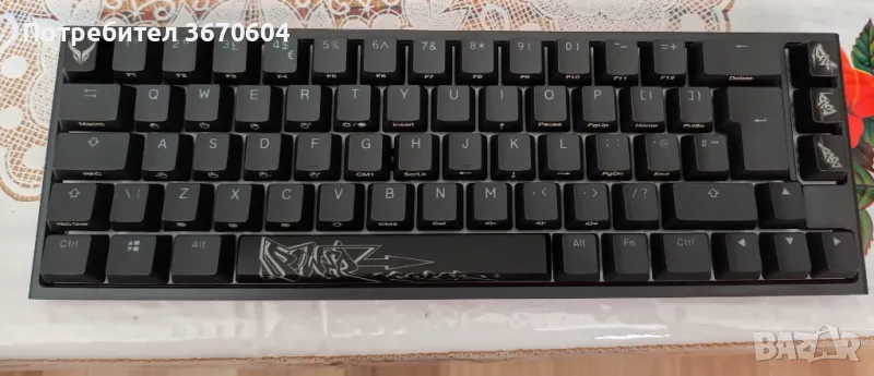 Геймърскa механична клавиатура Ducky x PowerColor One 2 SF RGB+Keycap, снимка 1