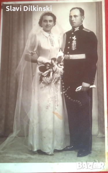  Сватба на царски офицер . 1940 г, снимка 1