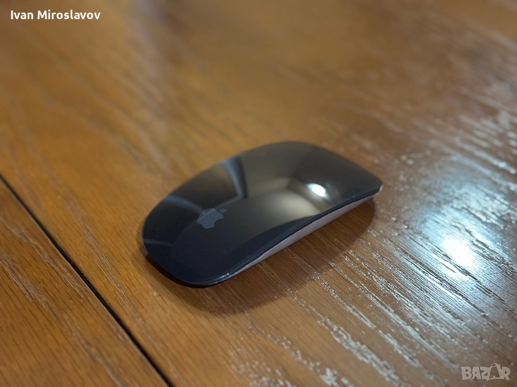 Черна мишка Magic Mouse за компютър, снимка 1