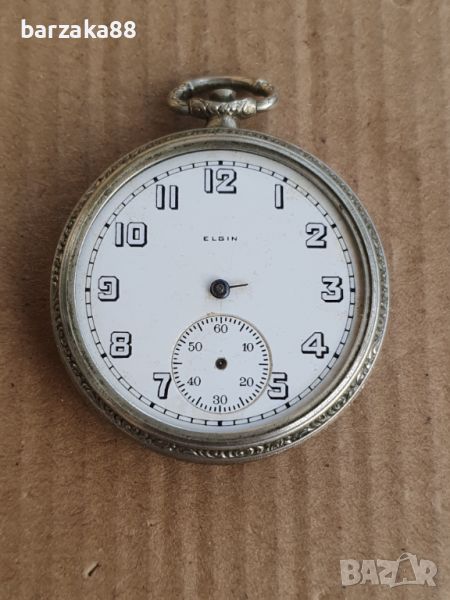 Стар джобен часовник Elgin ЗА ЧАСТИ, снимка 1