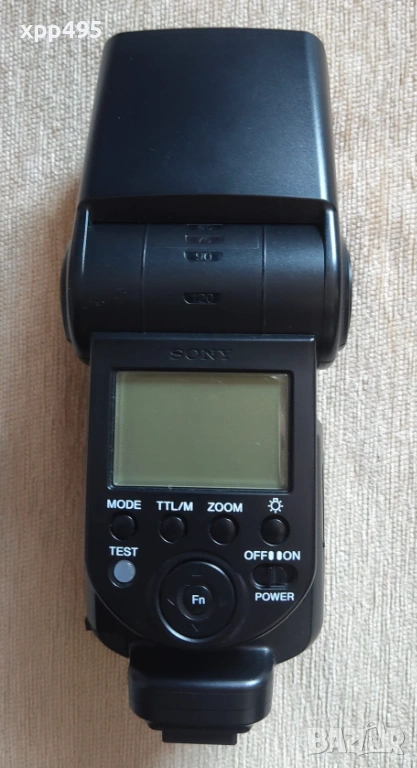 SONY HVL-F58AM светкавица с адаптор на СониЕ, снимка 1
