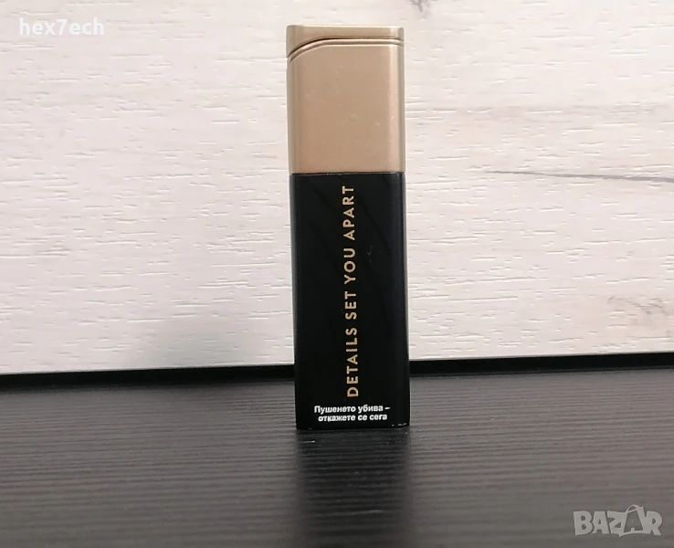 ❤️ ⭐ Метална Запалка златисто черна ⭐ ❤️, снимка 1