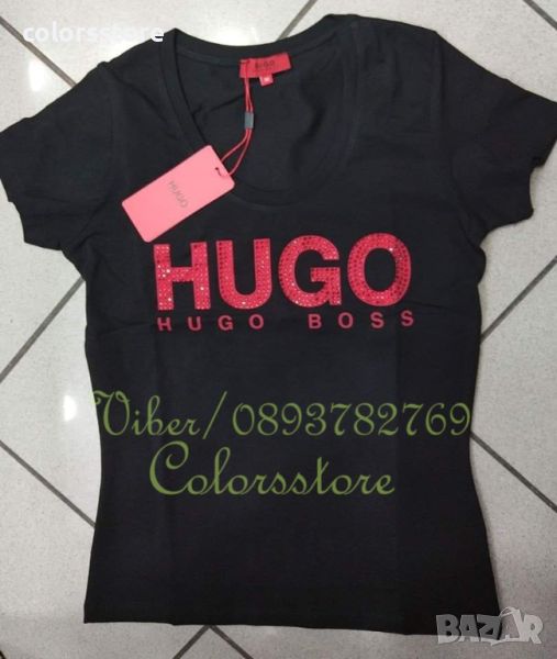 Дамска Черна тениска Hugo Boss-SS143m, снимка 1