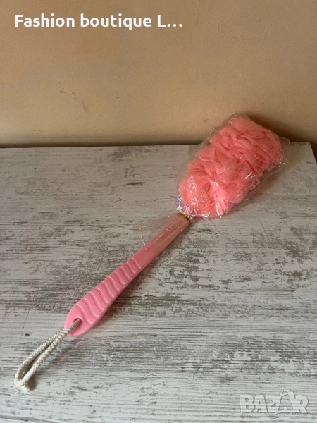 Нова розова гъба за баня с дълга дръжка,за да си стигате гърба на всяко място. 🌸🌸, снимка 1