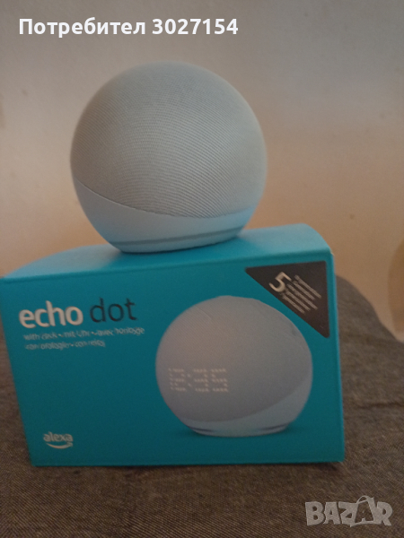 Echo Dot Alexa 5 .чисто нов в кутия., снимка 1