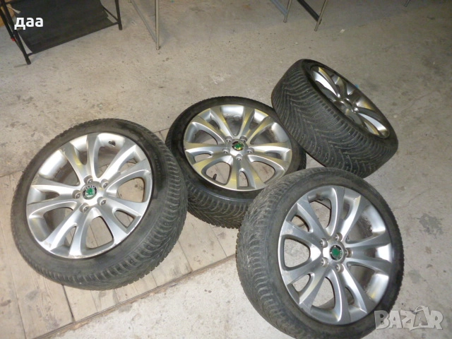 оригинални алуминиевии джанти 17цола за шкода, снимка 1