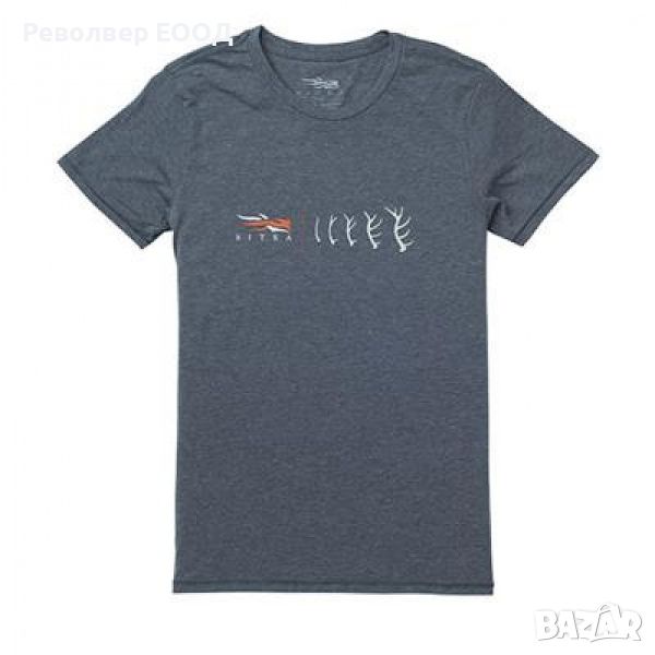 Дамска тениска Sitka - Antler Evolution Elk Tee, в цвят Storm Heather, снимка 1