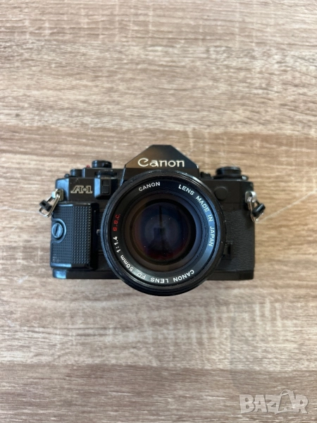Canon A-1 с обектив Canon lens fd 50mm 1:1,4 S.S.C, снимка 1