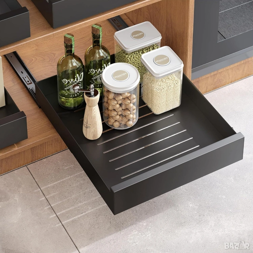 Телескопичен Органайзер за Шкаф 43x35см – Монтаж Без Пробиване, Kitstorack, снимка 1