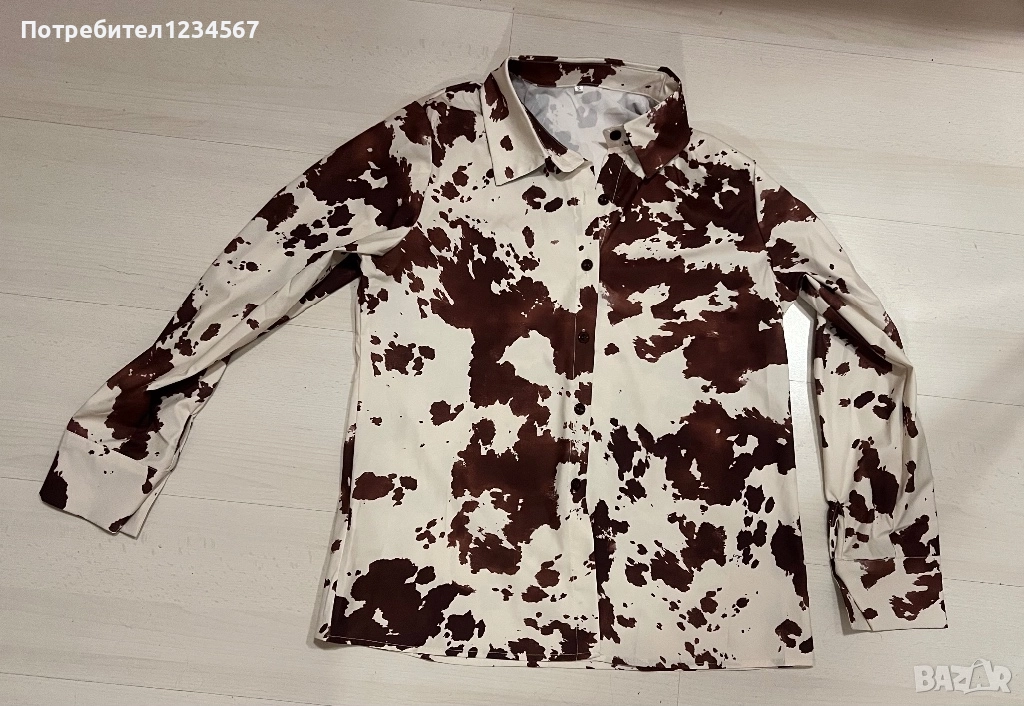 На под половин цена Тренди модел нова дамска риза С рр 🤎🤍, снимка 1