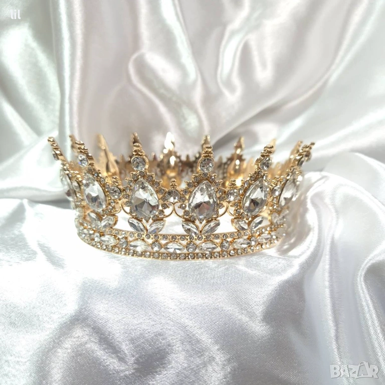 Златиста корона за торта dt620, снимка 1