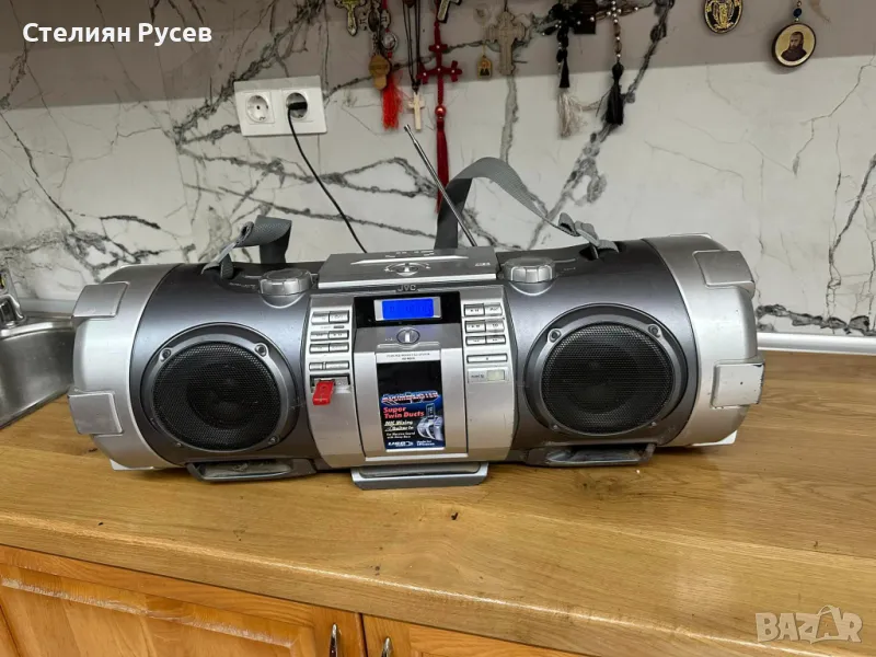 jvc Boombox  rv-nb70s  радио касетофон / активна система / аудио уредба -цена 150лв, моля БЕЗ бартер, снимка 1