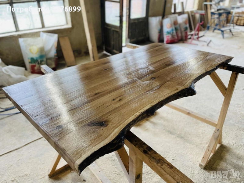 Плотове за маси с жив ръб от масивна дървесина , снимка 1