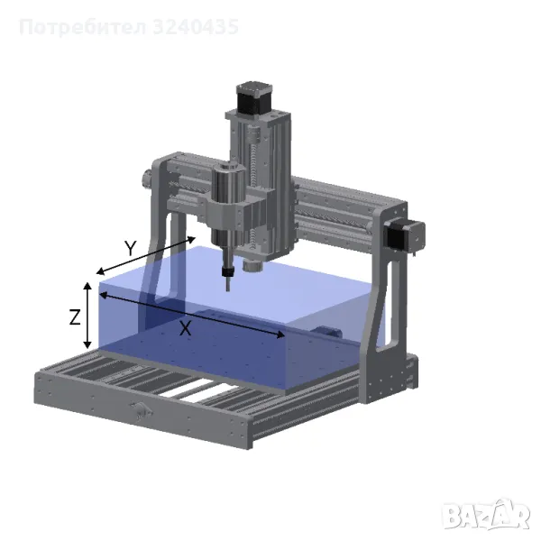 CNC Фреза+лазер, снимка 1