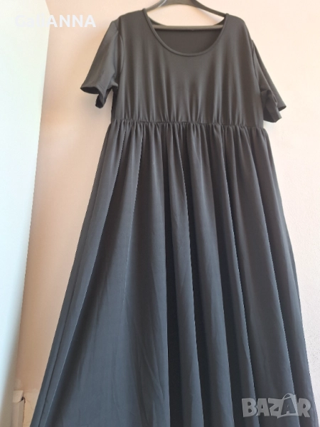 ДЪЛГА ЕЛЕГАНТНА РОКЛЯ ЛИКРА 3XL-4XL, снимка 1