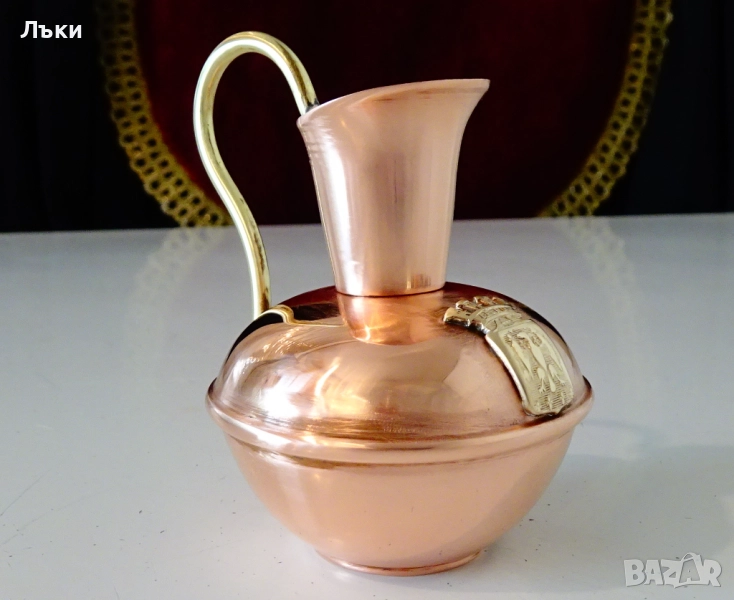 Mедна кана Havard Villedieu,орел,миниатюра. , снимка 1