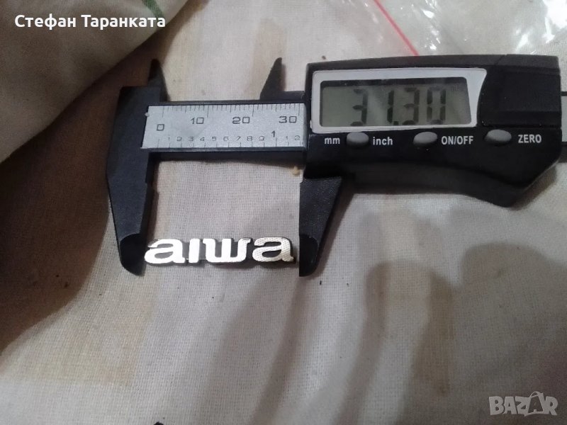 табелка от тонколона AIWA, снимка 1