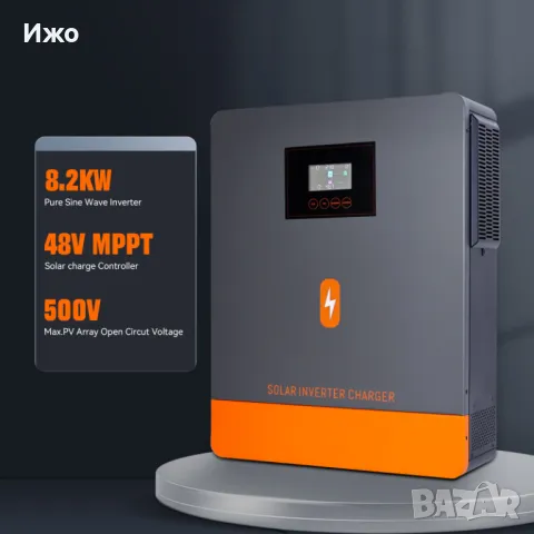 Соларна система комплект. Инвертор 10,2kw,LiFePO4 EVE 10,7kw,20 панела., снимка 2 - Друга електроника - 44967456