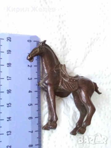 Малка бронзова фигурка на кон 🐎 54252, снимка 2 - Колекции - 53752634