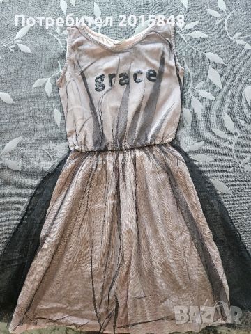 Детска розова рокля с тюл, снимка 1 - Детски рокли и поли - 46230501