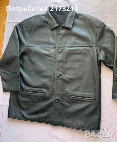 мъжко яке - Mc Neal - естествена кожа - черно