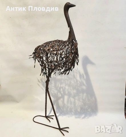 Комплект метални скулптури „Ему“, снимка 4 - Градински мебели, декорация  - 53382874