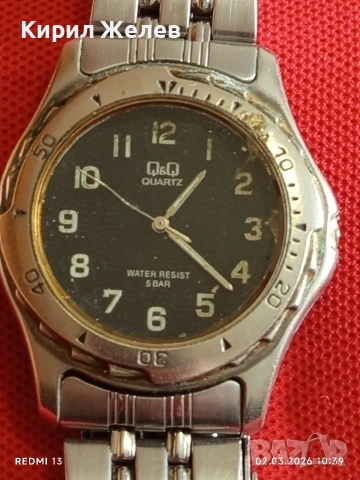 Класически модел мъжки часовник Q/Q QUARTZ много красив 53746, снимка 2 - Мъжки - 53674422