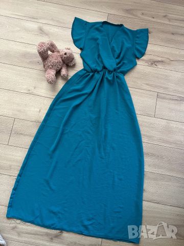 Дълга синя рокля, снимка 1 - Рокли - 46416066