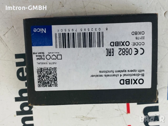 Дистанционен приемник, Nice, OXIBD, 4 канала, 433.92 MHz, снимка 2 - Друга електроника - 50805326