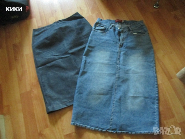 Дамска джинсова пола + подарък нов колан , снимка 15 - Поли - 11091790
