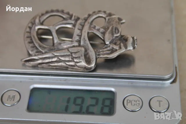 Сребърна брошка , снимка 10 - Други - 49651899