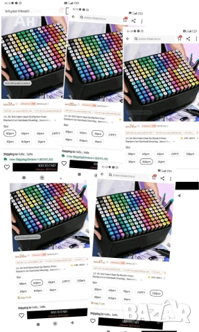 Двустранни маркери на алкохолна основа 