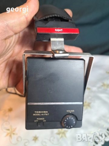 Японски стерео радио слушалки Toshiba 29/2, снимка 2 - Слушалки и портативни колонки - 52106815