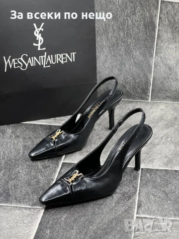 Yves Saint Laurent Дамски Черни Обувки на Ток YSL Код E755