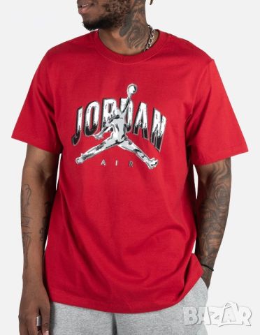 Мъжка тениска Air Jordan Jumpman Tee, Размер М, снимка 1 - Тениски - 46230731