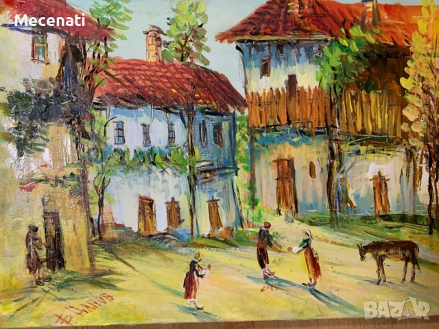 БОРИСЛАВ ЦАНОВ масло/платно пейзаж , снимка 6 - Картини - 53122780