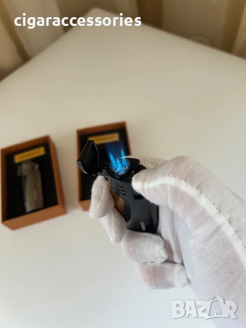 Газова запалка HONEST с троен пламък и пънч – нова, в кутия, снимка 6 - Запалки - 50973124