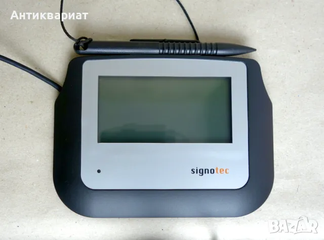 Таблет за подпис 4" монохромен - signotec LCD Signature Pad Sigma / Germany, снимка 2 - Друга електроника - 49761215