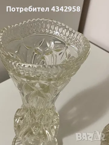 Vintage Glass vase , снимка 2 - Колекции - 49169740