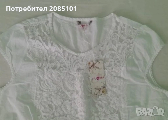 Дамски бели блузи, снимка 3 - Тениски - 53798267