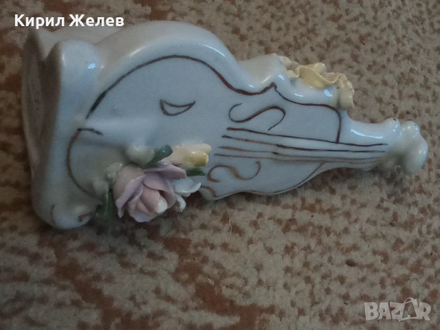 Фигурка порцелан цигулка 51712, снимка 6 - Фигурки - 52046832