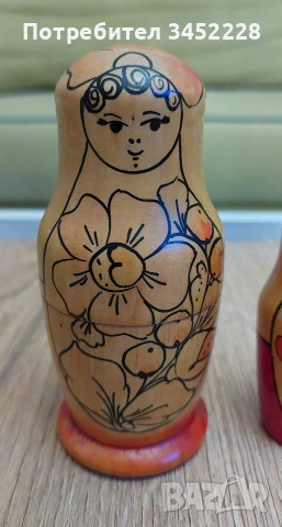Матрйошки комплект 4 броя за ценители , снимка 3 - Антикварни и старинни предмети - 54175389