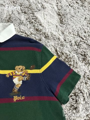 Мъжка тенискa Polo Ralph Lauren Classic Fit Bear Mesh Rugby, Размер М, снимка 2 - Тениски - 46419093