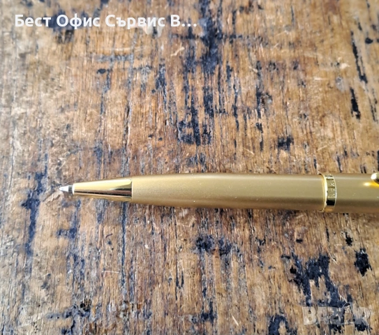 химикалка Пеликан Pelikan златна в метална кутия, снимка 3 - Ученически пособия, канцеларски материали - 53083197