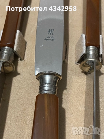 Винтидж комплект ножове Henckels Solingen. Германия.1930- те, снимка 3 - Антикварни и старинни предмети - 52907912