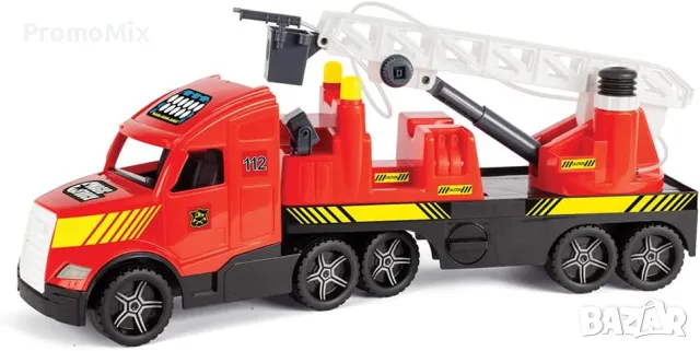 Пожарна кола Wader Toys 36220 Magic Truck Fire 79см детски пожарен камион с вода, снимка 6 - Коли, камиони, мотори, писти - 48317912