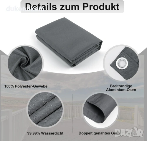 Балконска предпазна преграда, параван за уединение 90х500 см, антрацит, снимка 6 - Други - 53382041